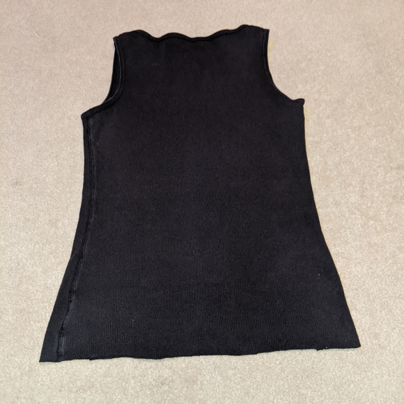 Faded glory cropped black cami/tank - Picture 3 of 15